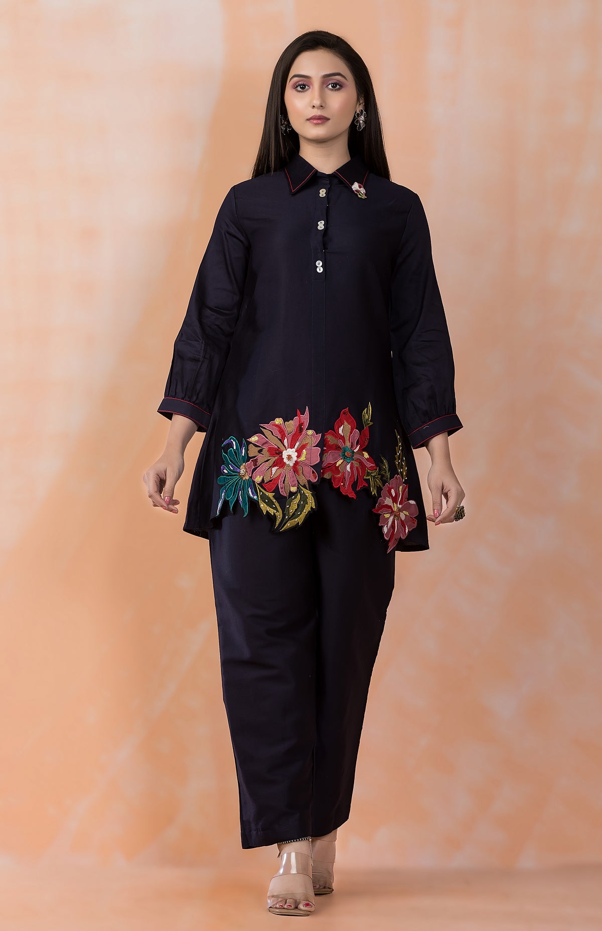 Embroidered Cotton Co-ord Set