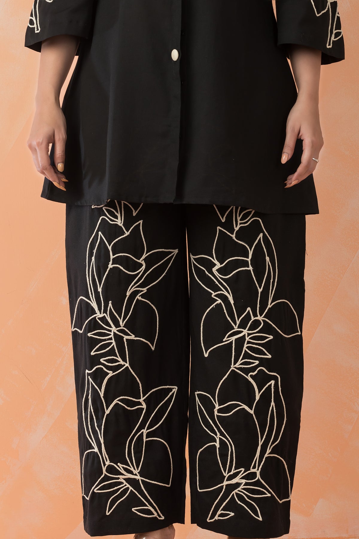 Embroidered Cotton Co-ord Set