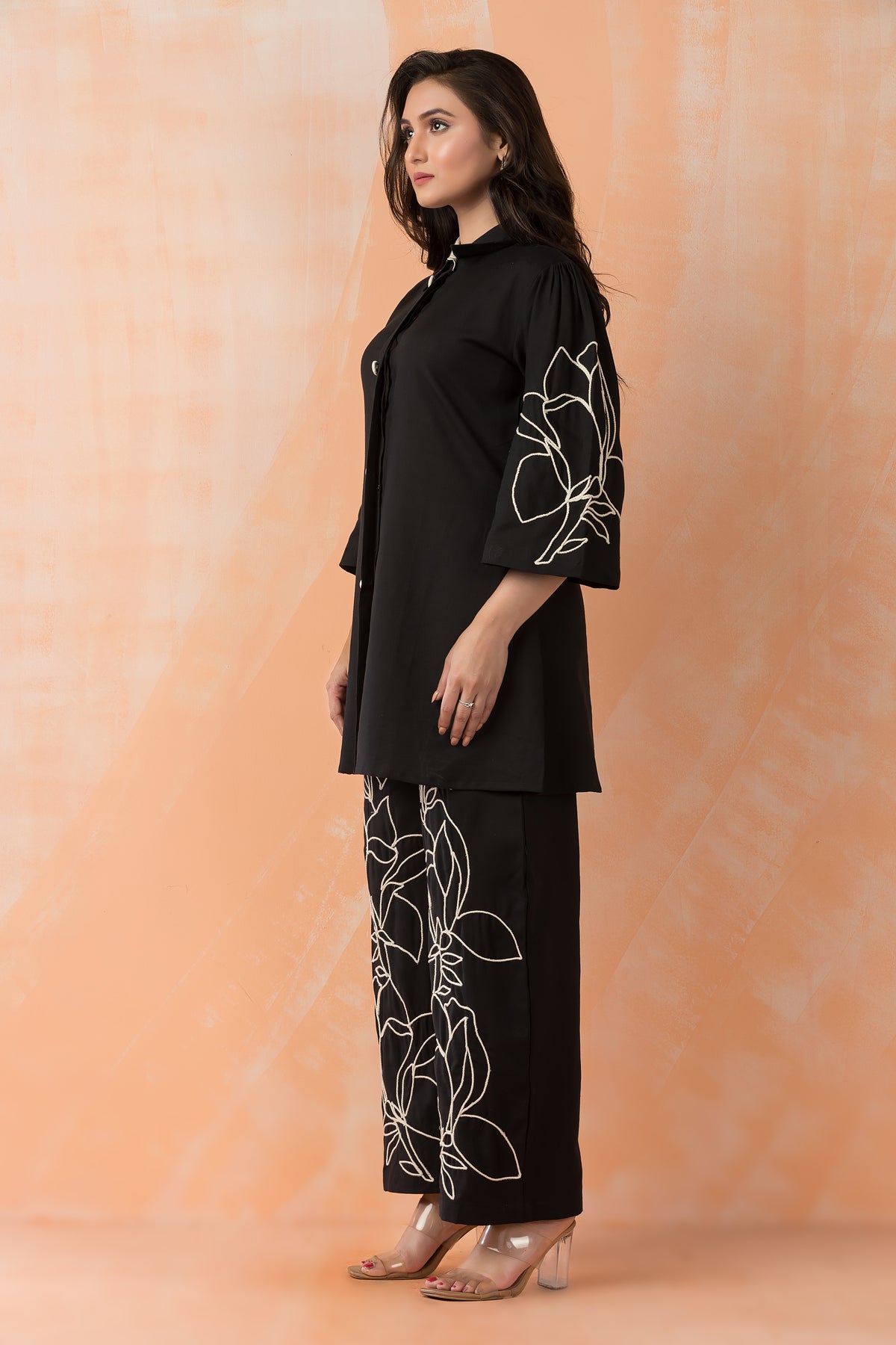 Embroidered Cotton Co-ord Set