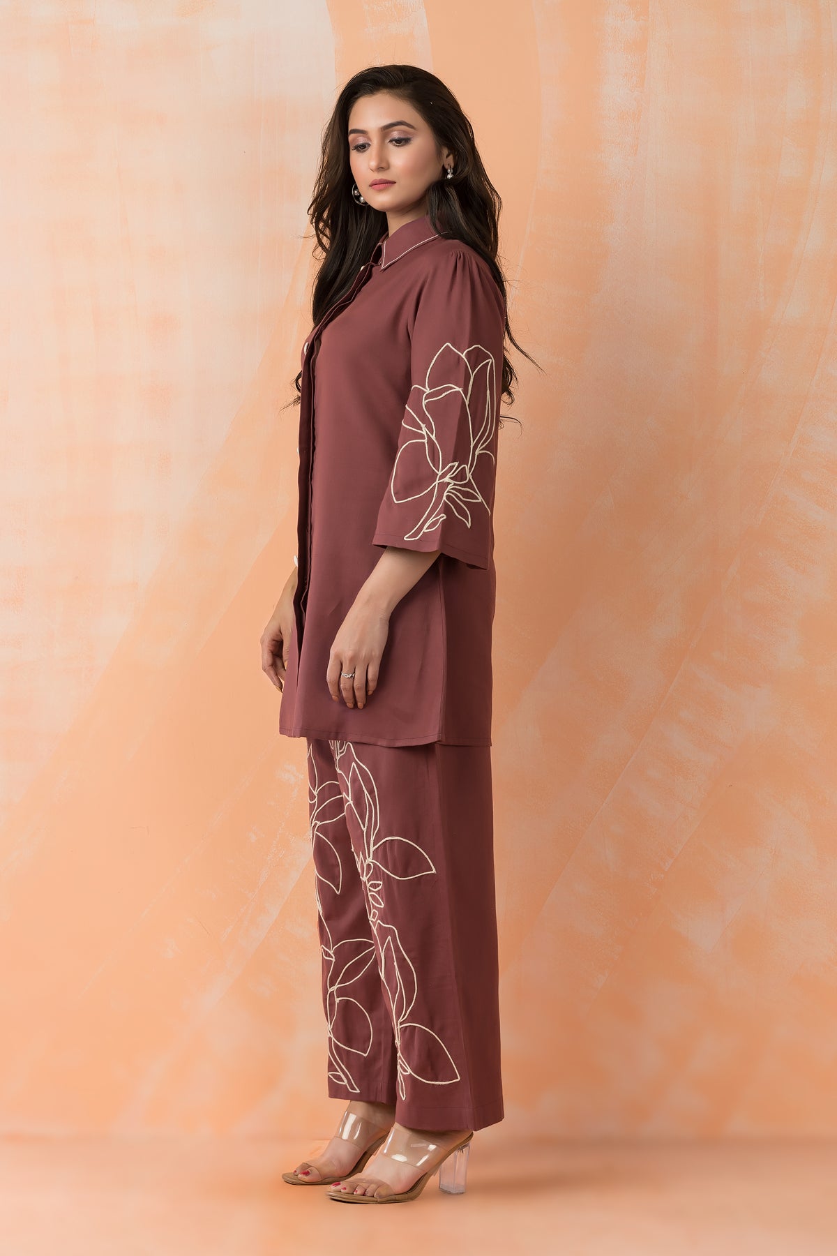 Embroidered Cotton Co-ord Set