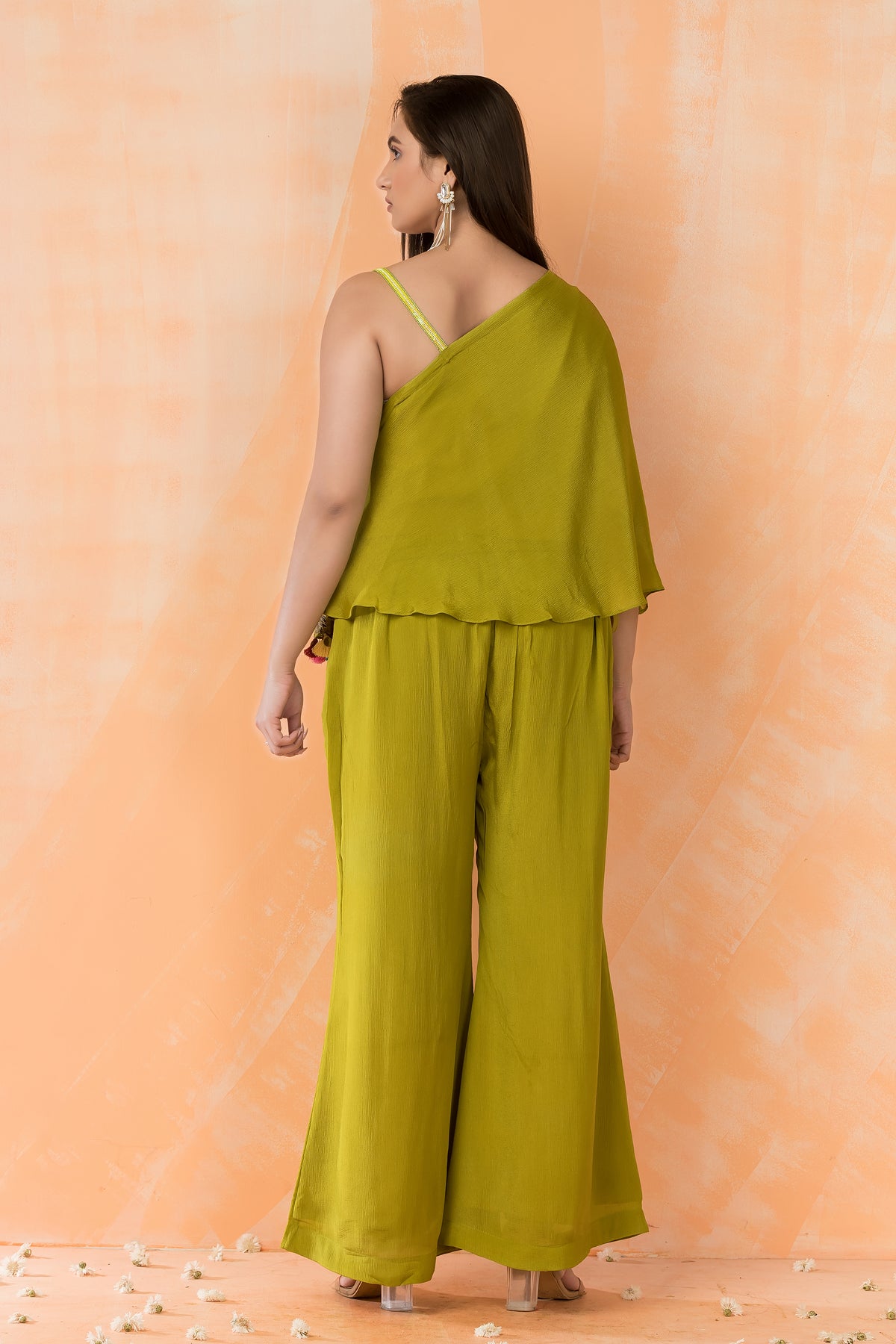 Designer Off Shoulder Top and Palazzo Pant Set