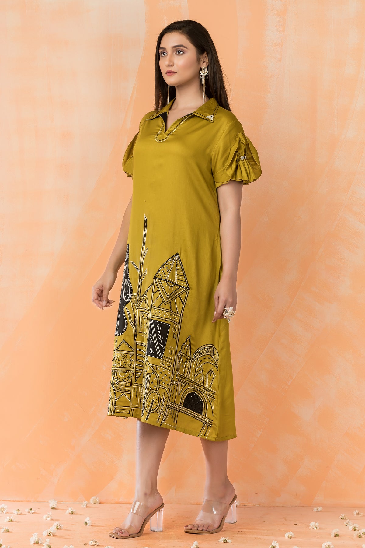 Knee Length Designer Dress