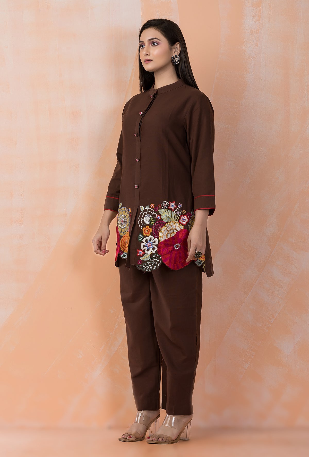 Embroidered Cotton Co-ord Set