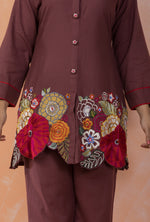 Embroidered Cotton Co-ord Set