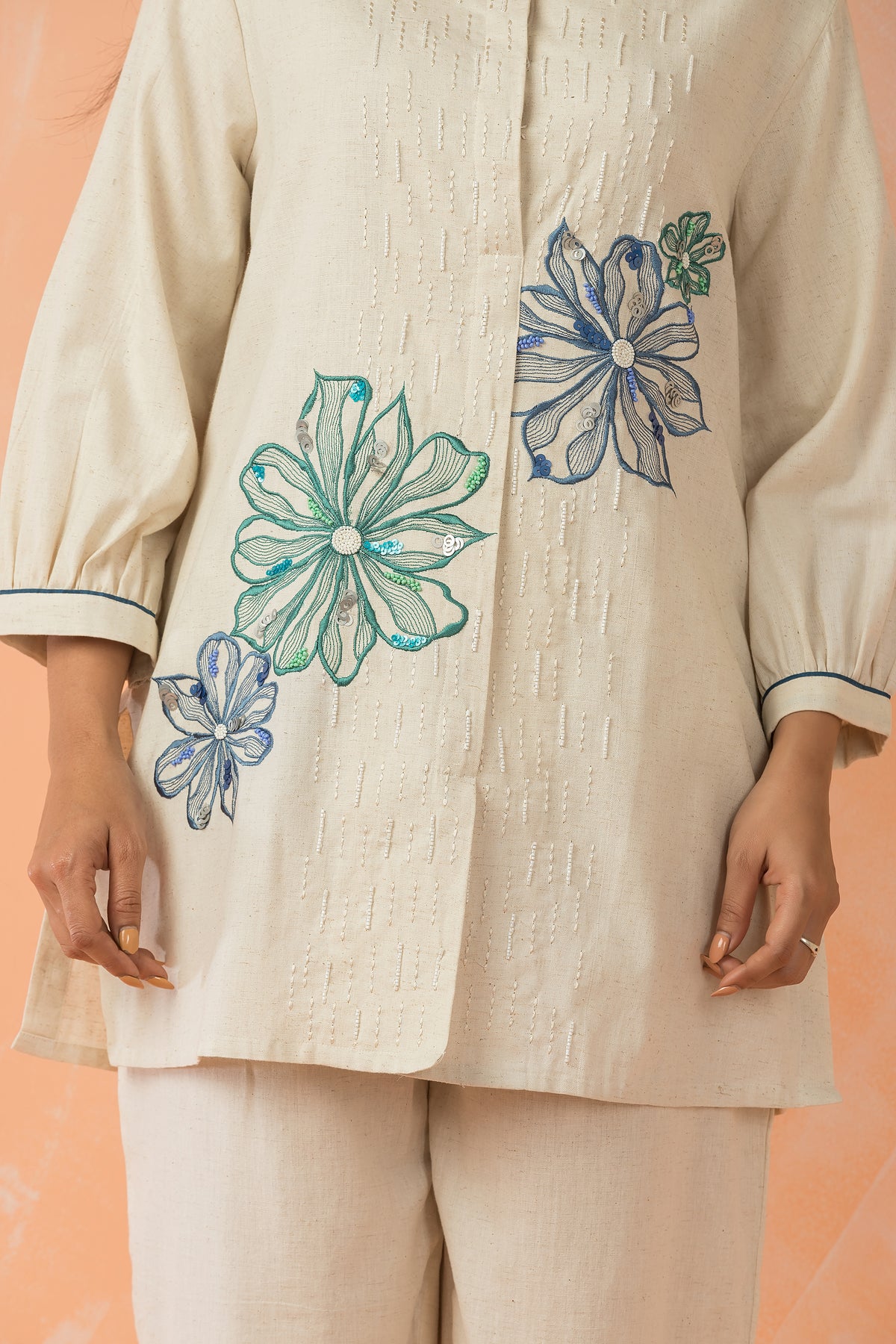 Embroidered Cotton Co-ord Set