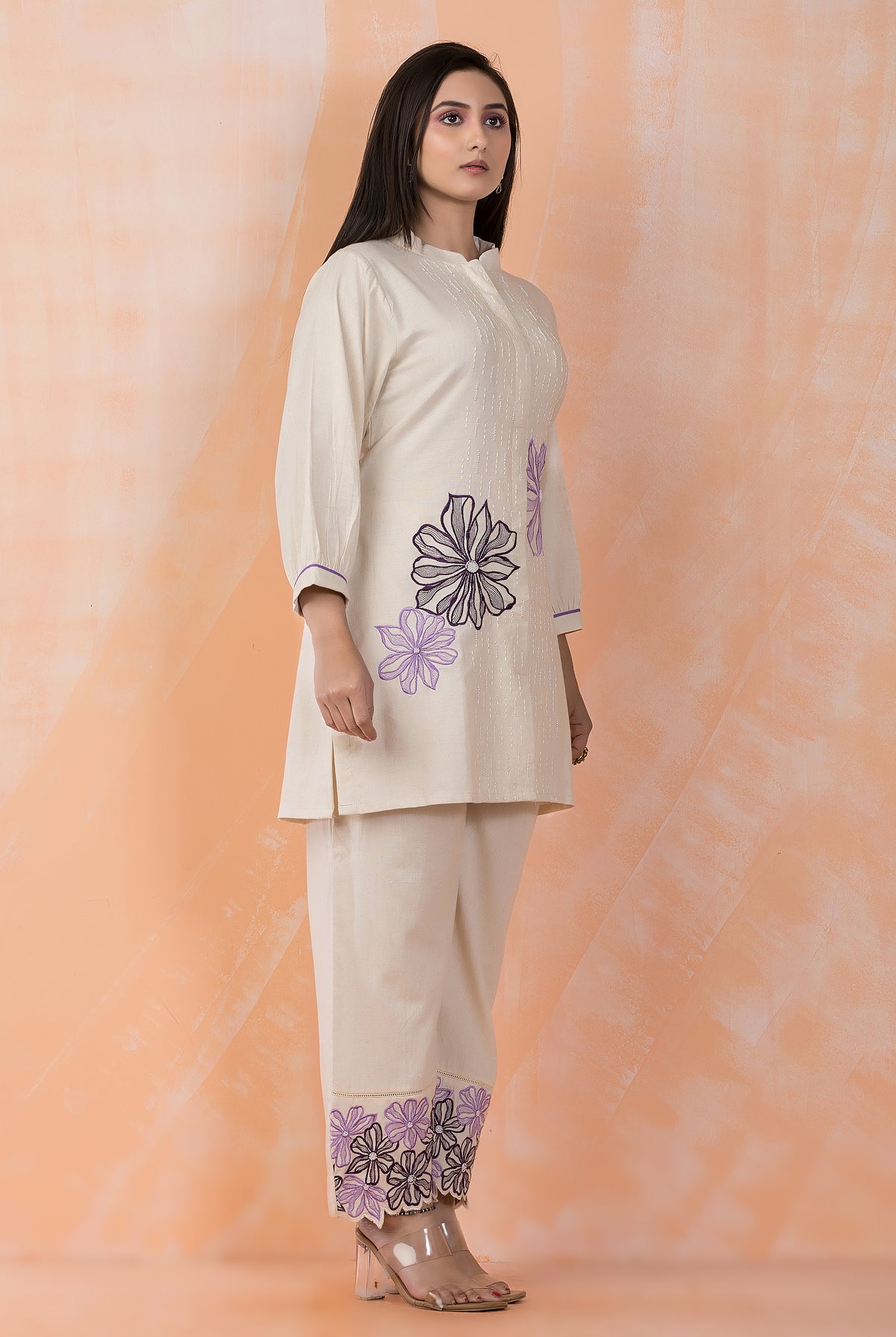 Embroidered Cotton Co-ord Set