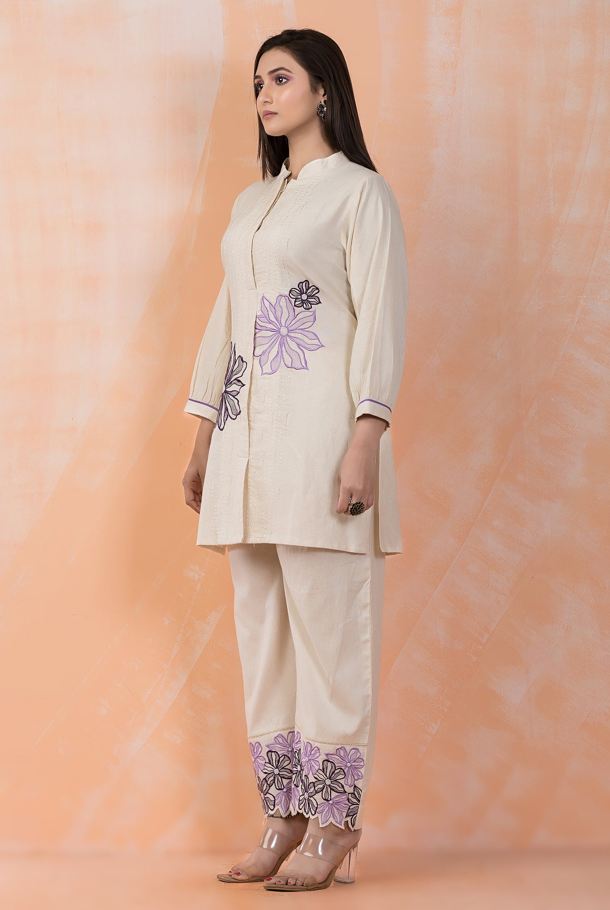 Embroidered Cotton Co-ord Set