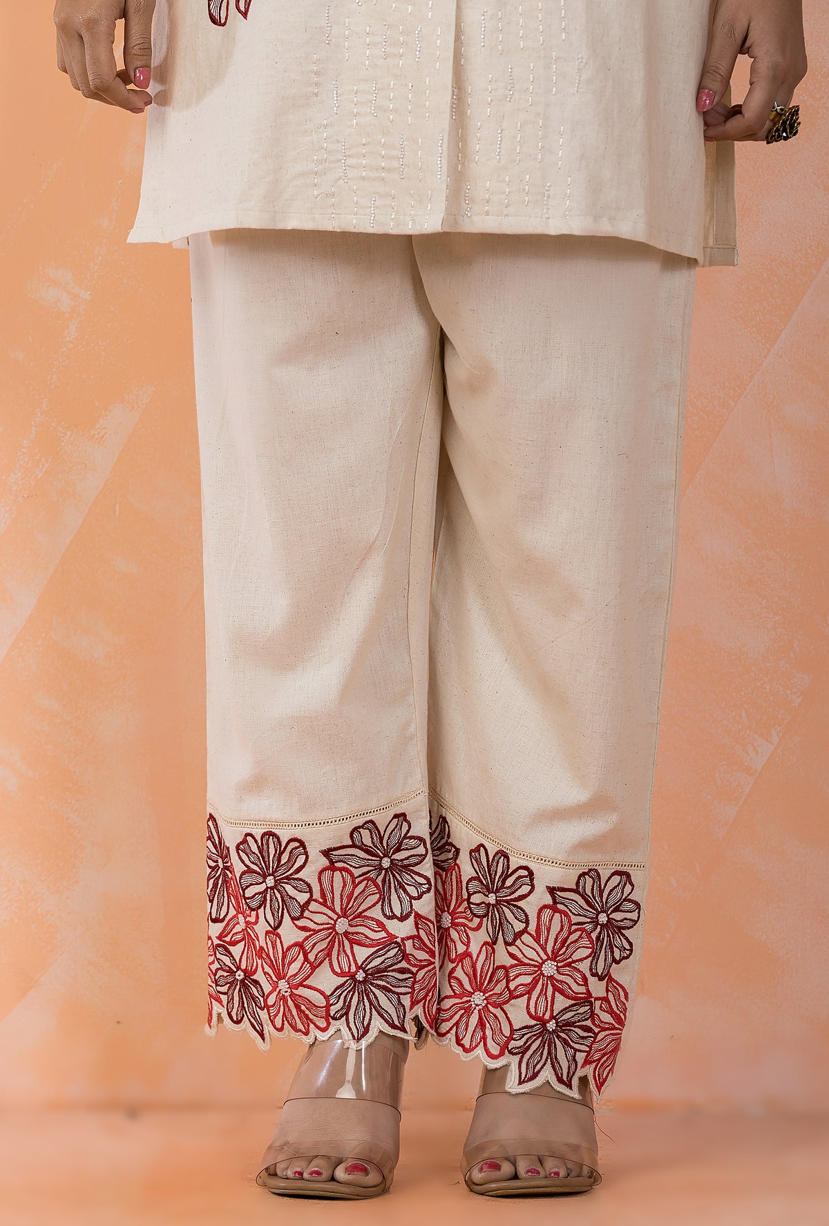 Embroidered Cotton Co-ord Set