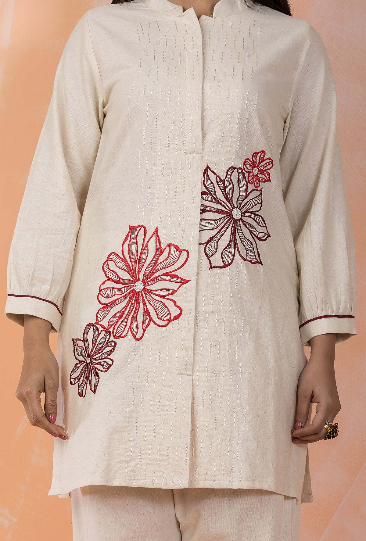 Embroidered Cotton Co-ord Set