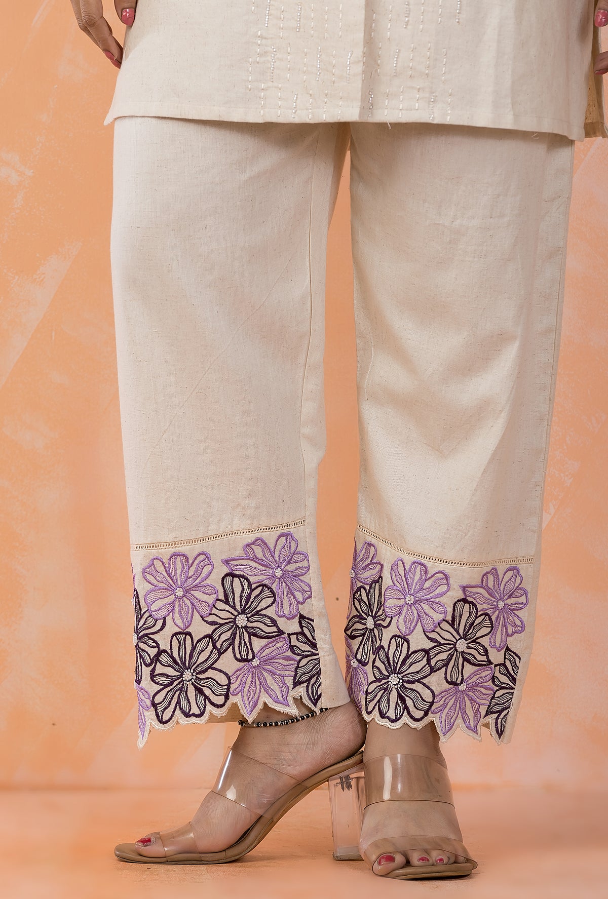 Embroidered Cotton Co-ord Set