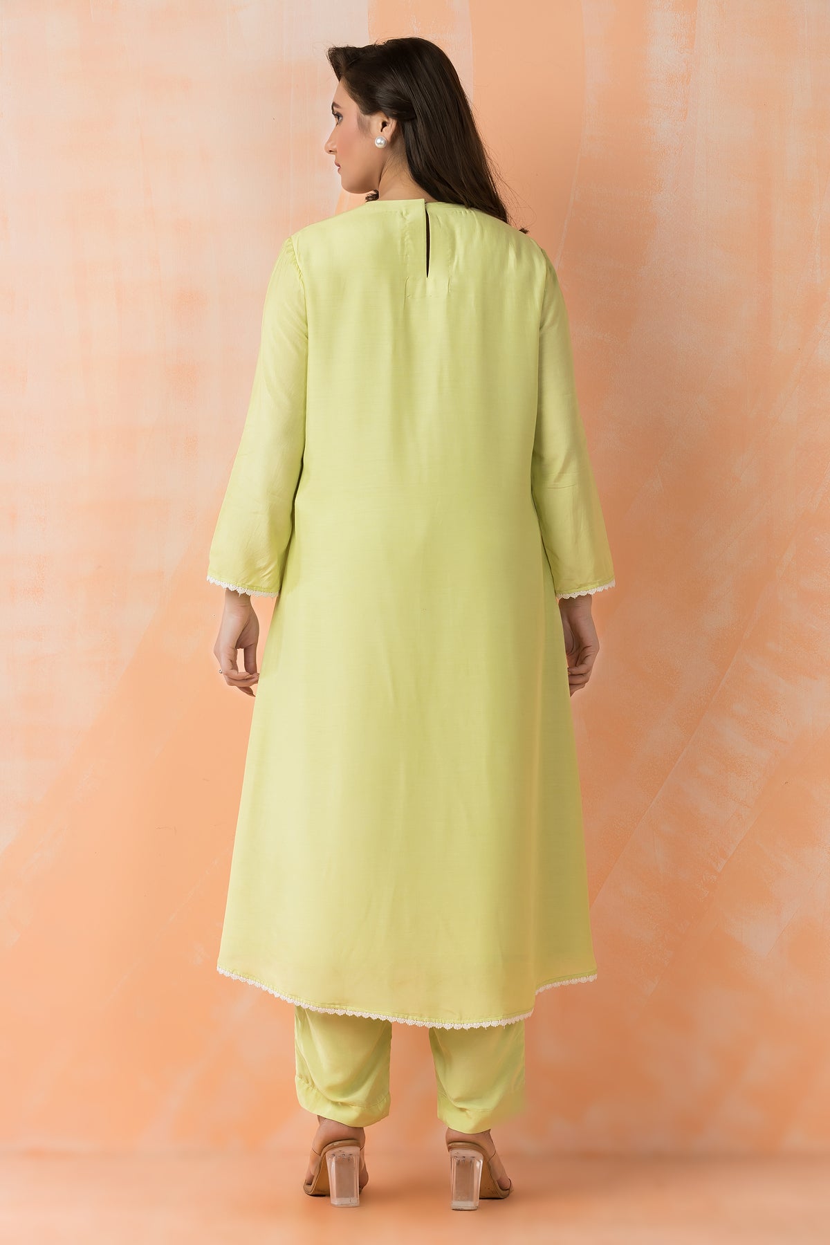 Embroidered Muslin Kurta Pant Set