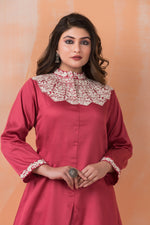 Embroidered Zam Silk Co-ord Set