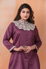 Embroidered Zam Silk Co-ord Set