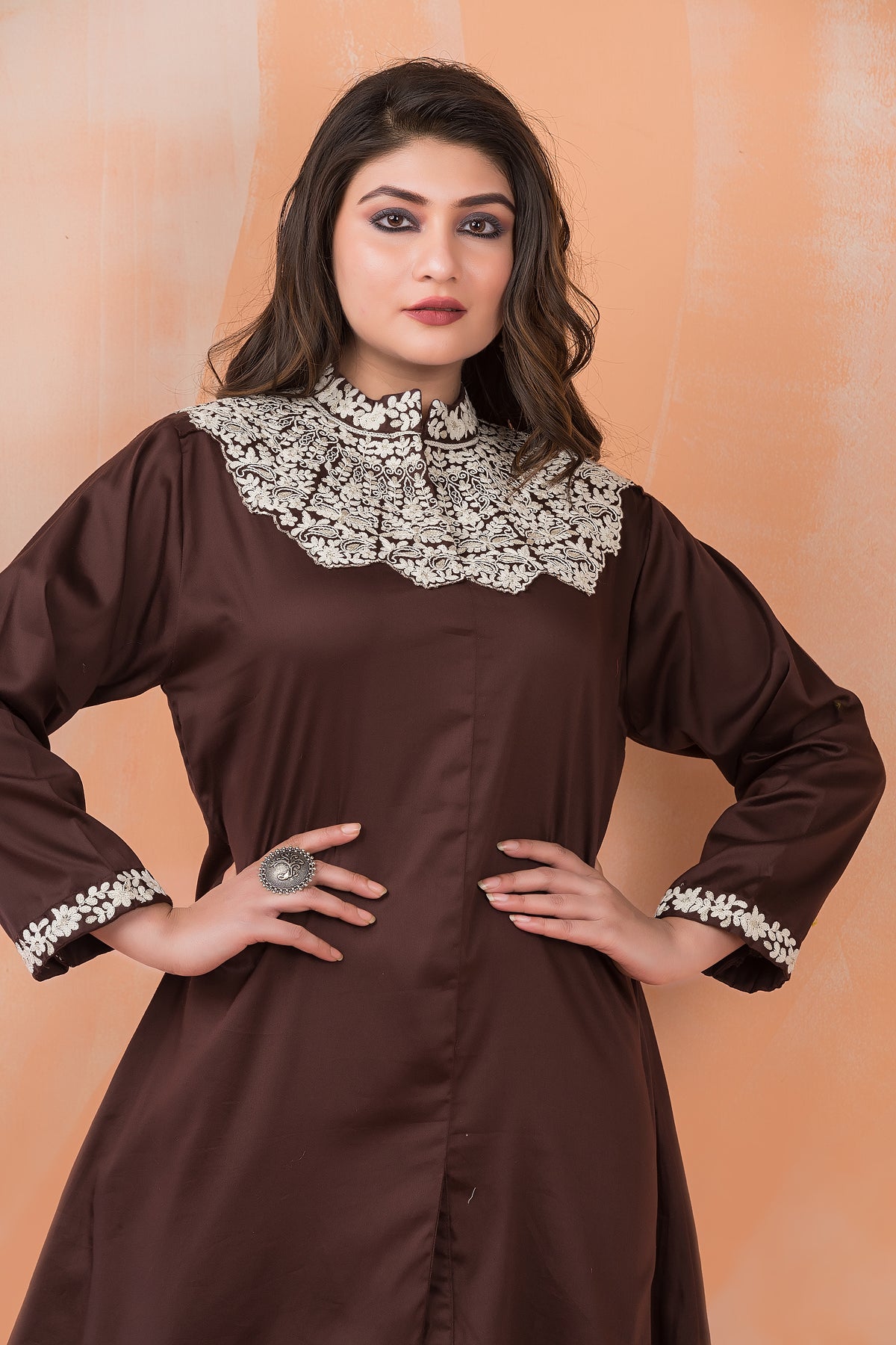 Embroidered Zam Silk Co-ord Set