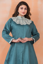 Embroidered Zam Silk Co-ord Set