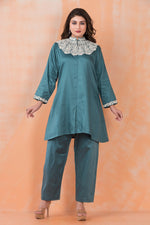 Embroidered Zam Silk Co-ord Set