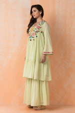 Mulmul Kurta Sharara Pant Set