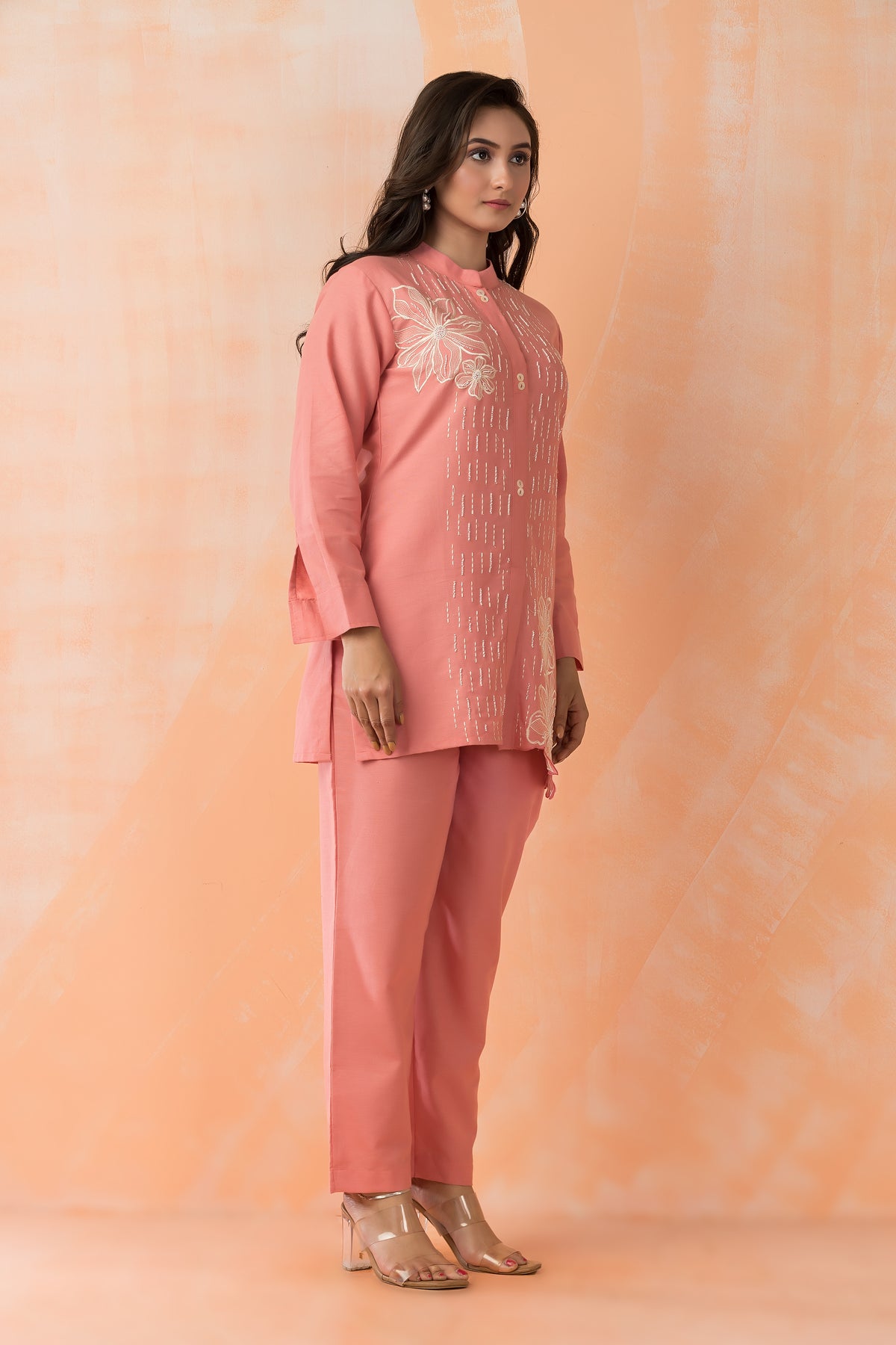 Embroidered Cotton Co-ord Set