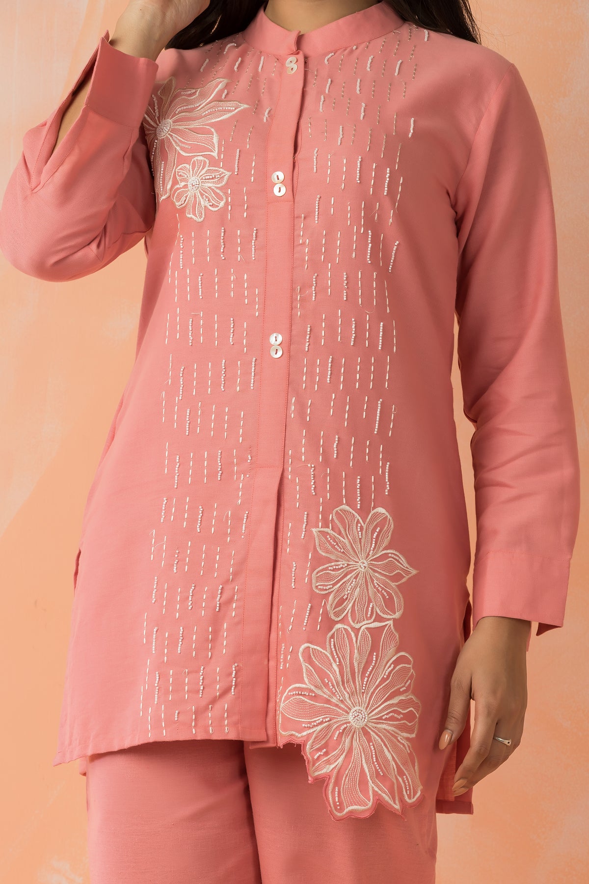 Embroidered Cotton Co-ord Set