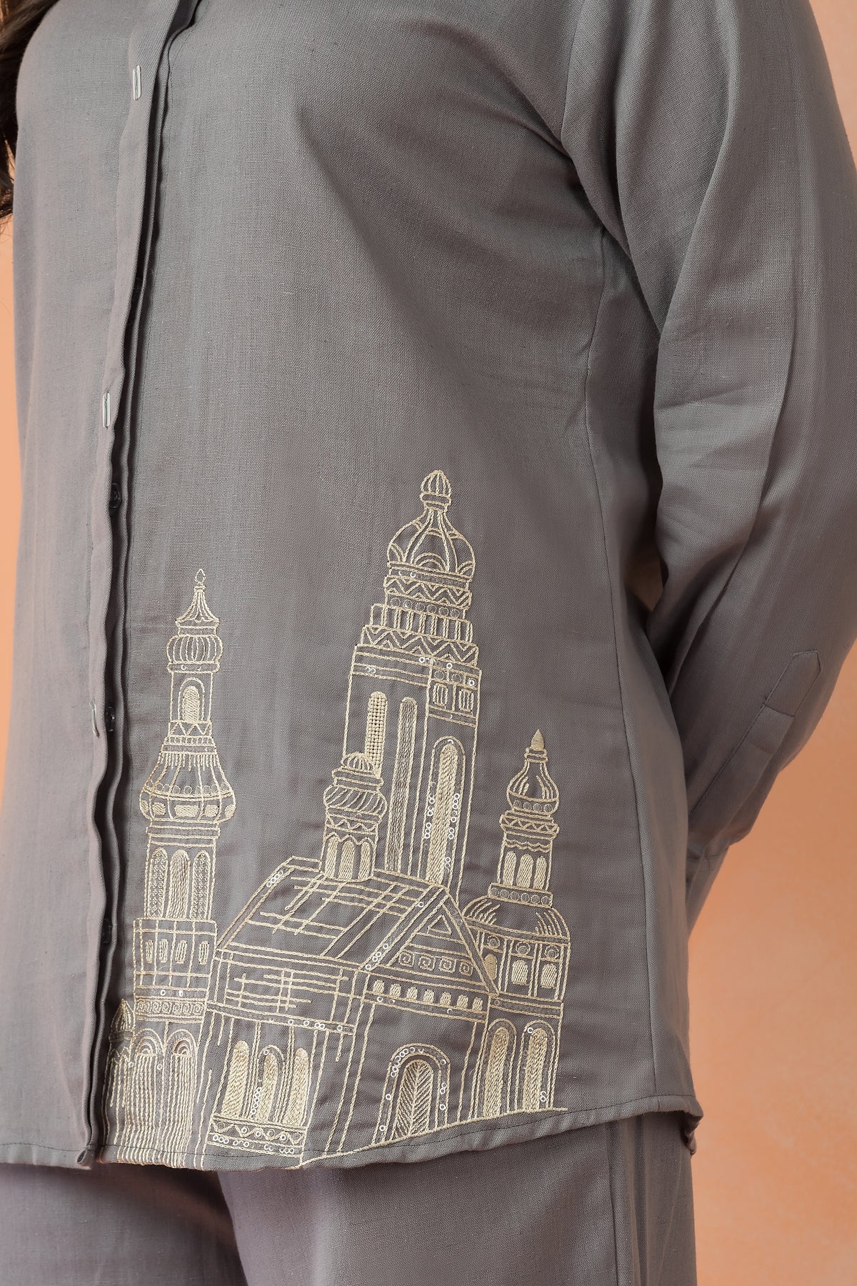 Embroidered Cotton Co-ord Set