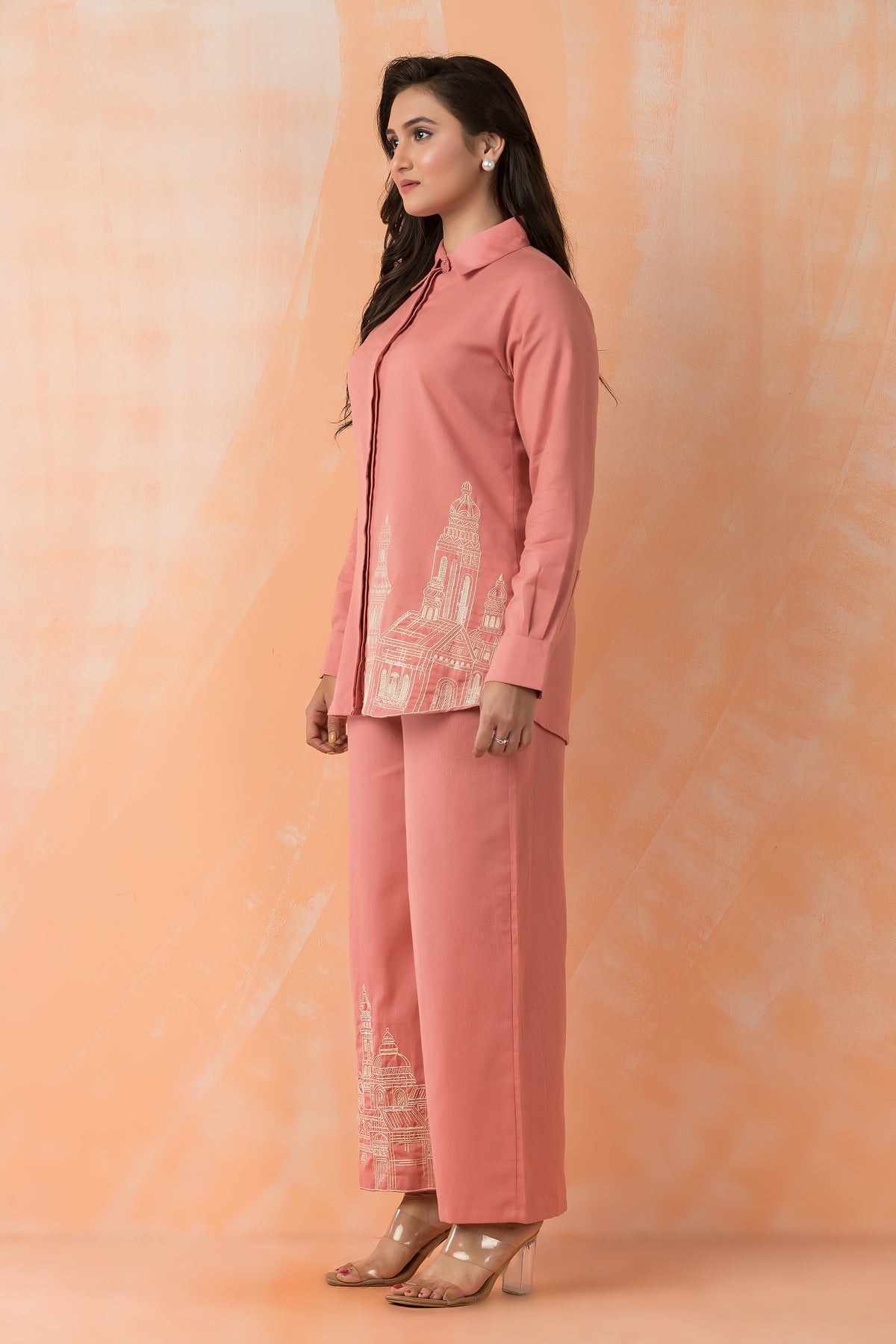 Embroidered Cotton Co-ord Set