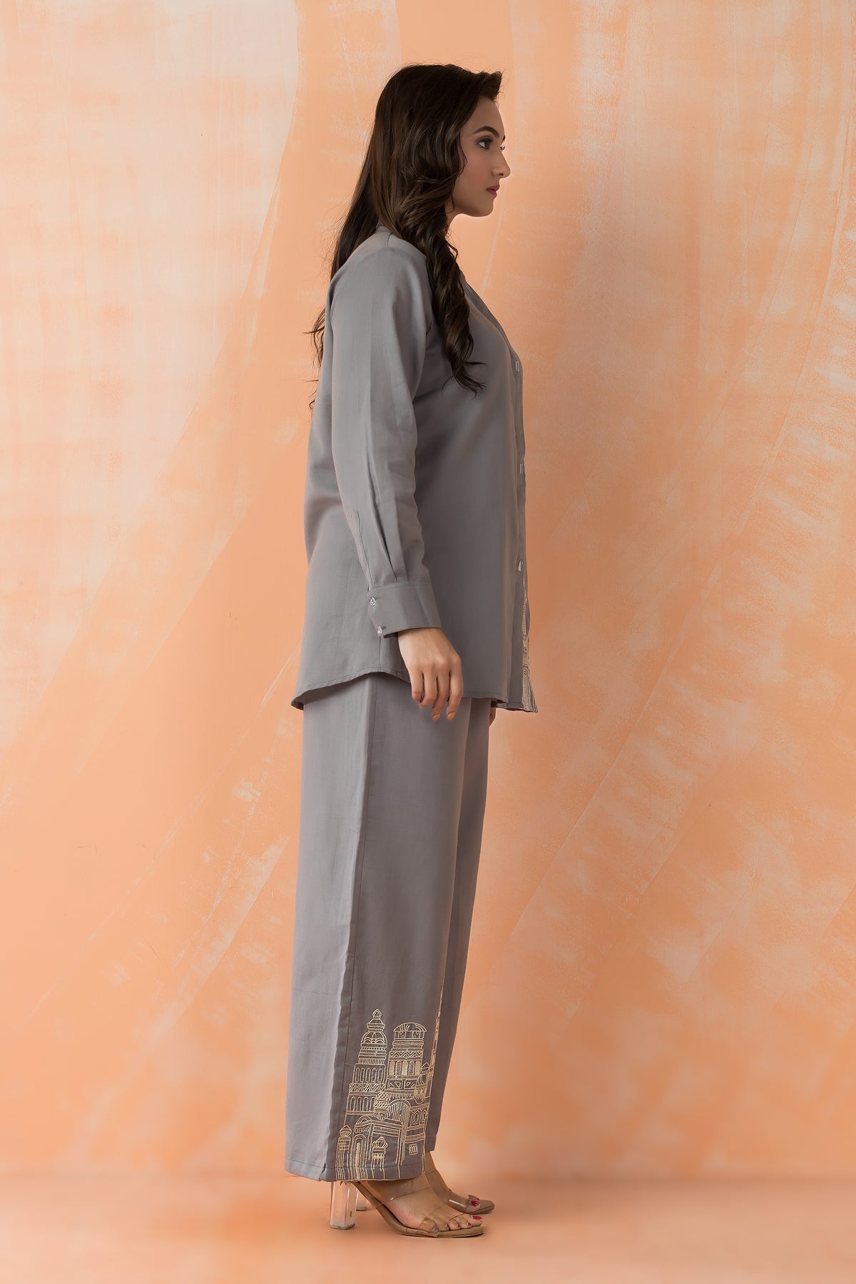 Embroidered Cotton Co-ord Set