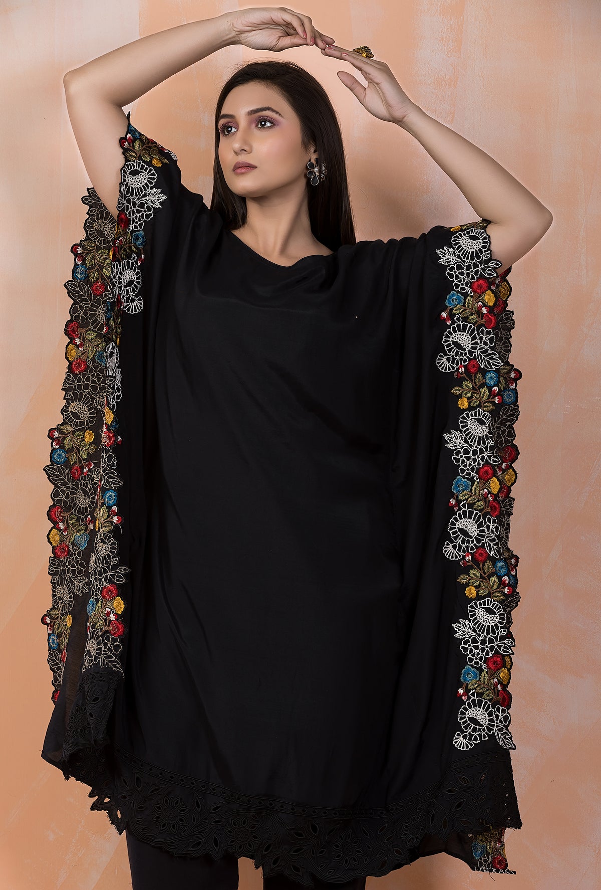 Designer Muslin Kaftan Style kurta pant set