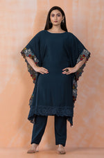 Designer Muslin Kaftan Style kurta pant set