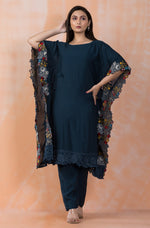 Designer Muslin Kaftan Style kurta pant set