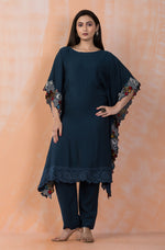 Designer Muslin Kaftan Style kurta pant set