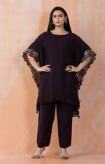 Designer Muslin Kaftan Style kurta pant set