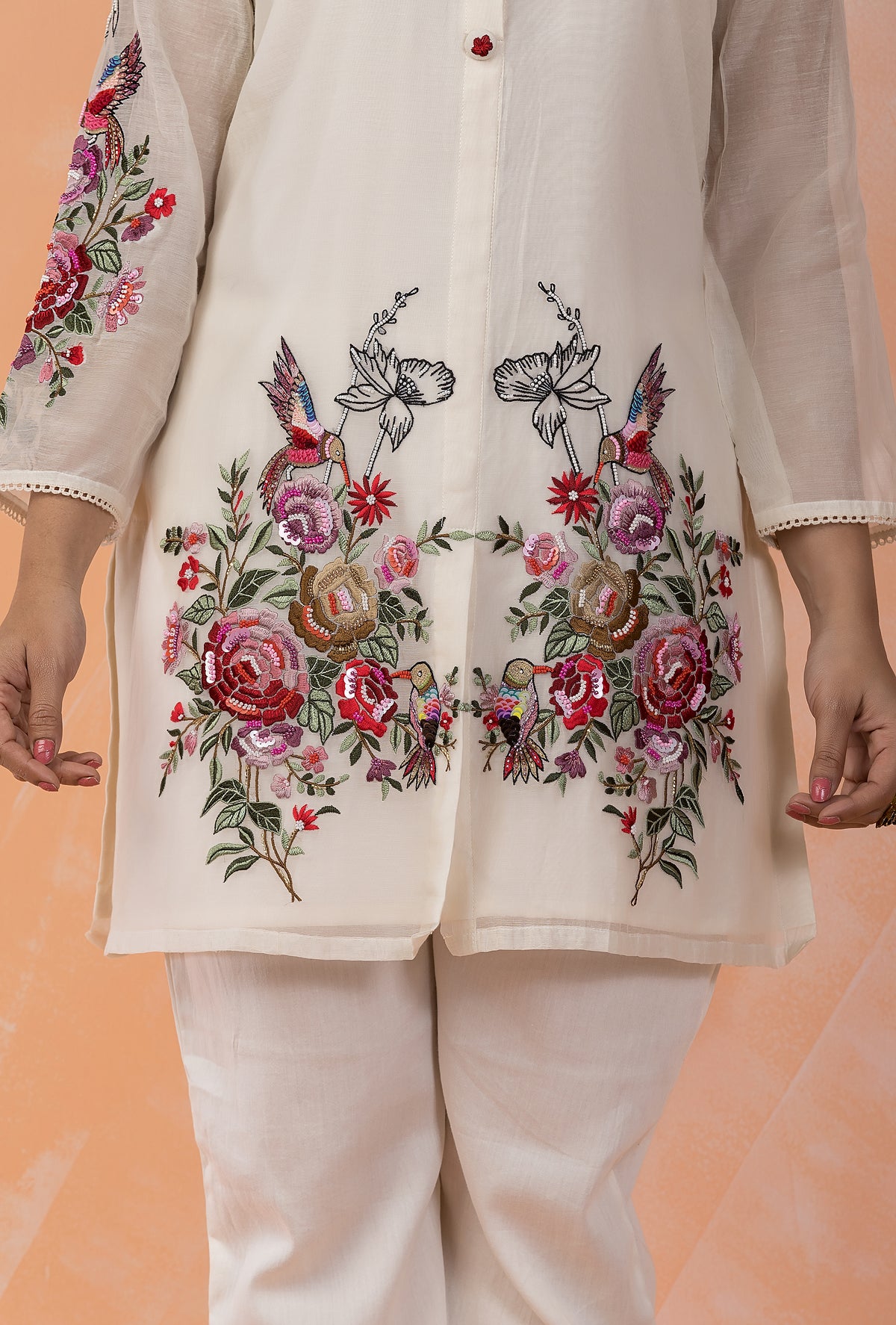 Designer Mul Chanderi Co-ord Set