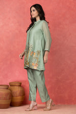Embroidered Mulchanderi Co-ord set