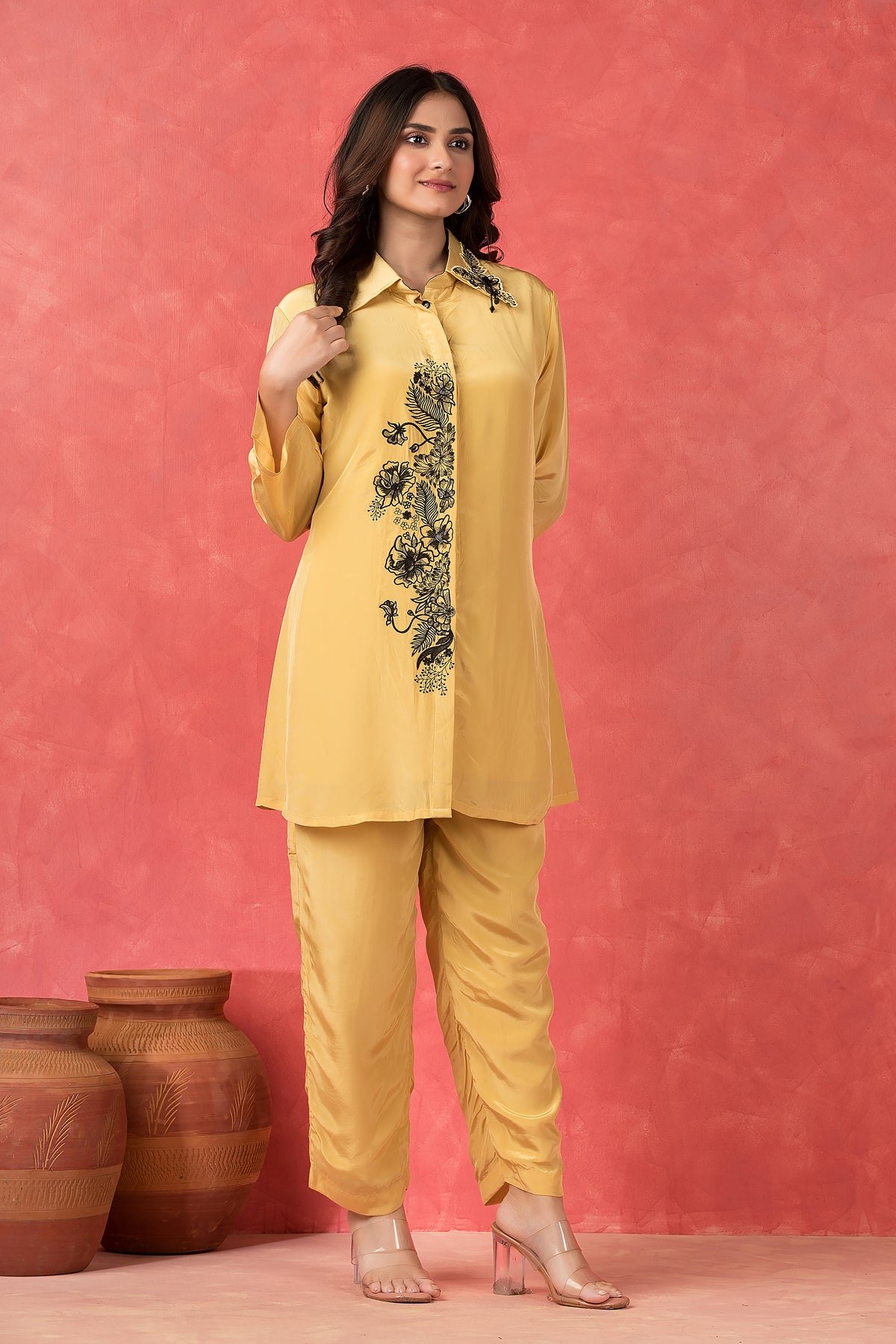 Floral Thread Work Cord set