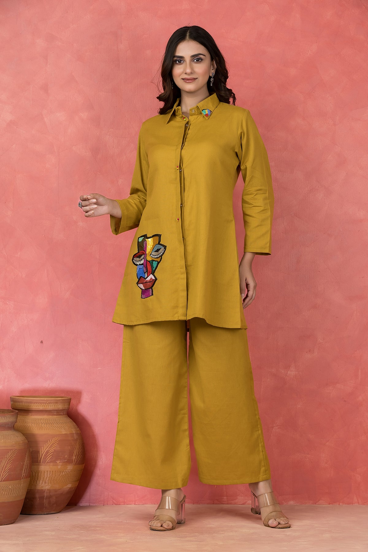 Cotton applique cord-sets