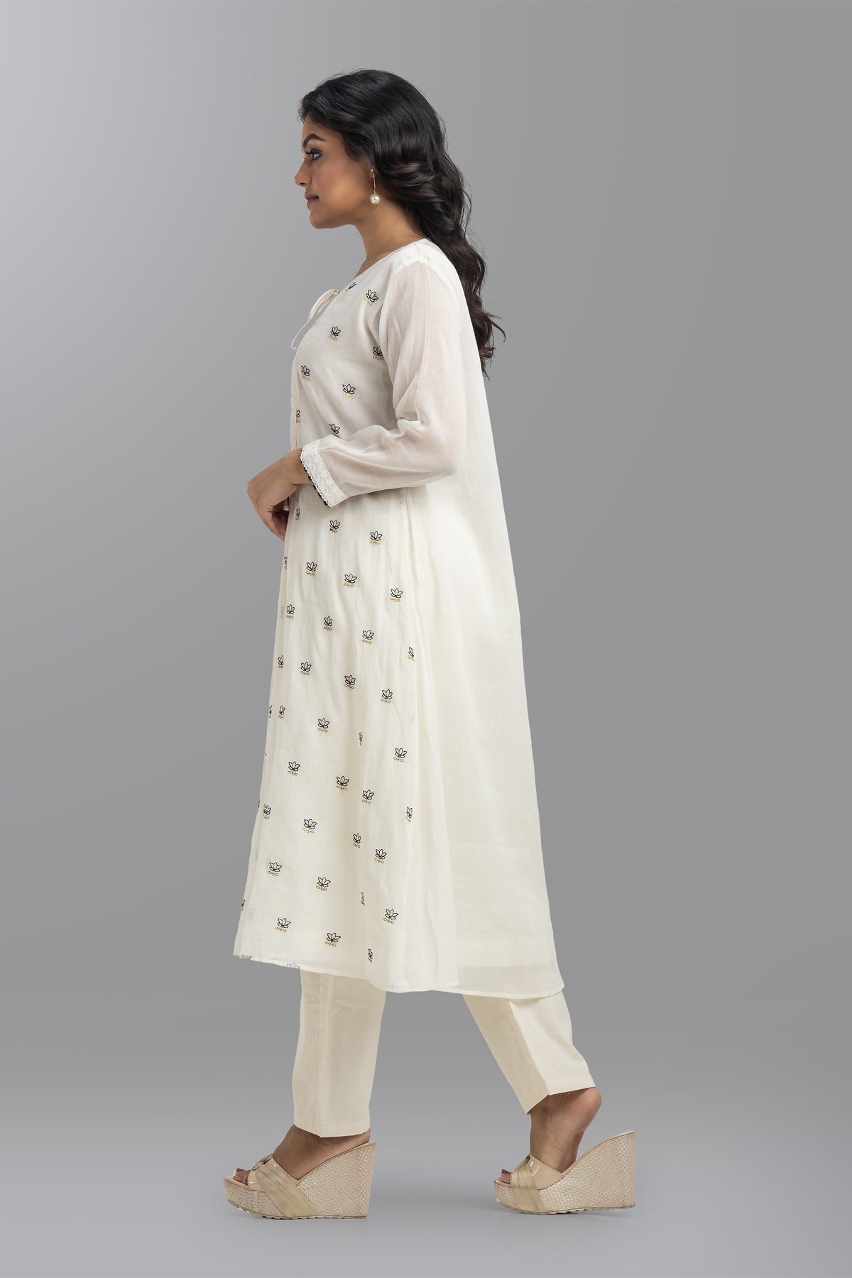 Cotton kurta set with Pant