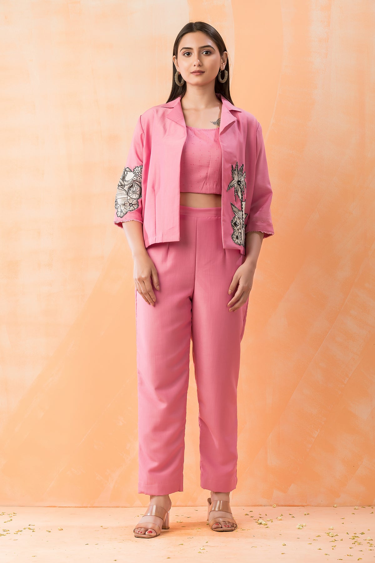 Designer Cotton Co-ord Set with Jacket