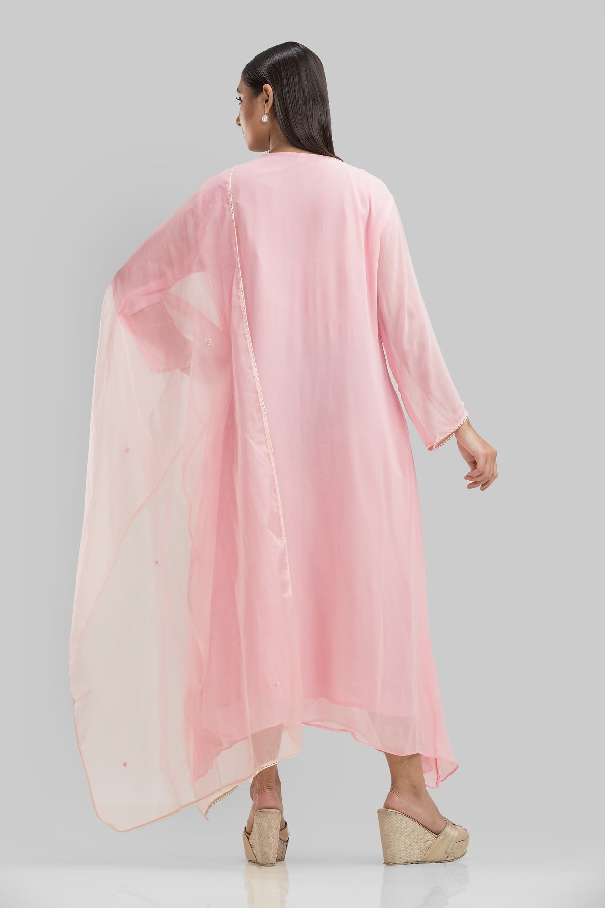 Embroidered Kurta-Pant-Dupatta Set