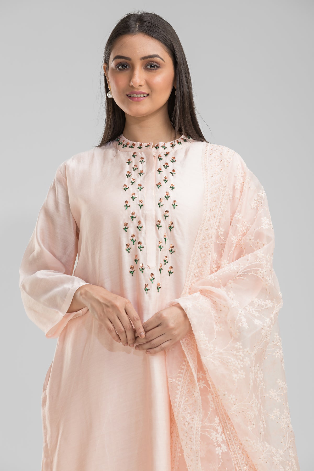 Embroidered Kurta & Pant Set