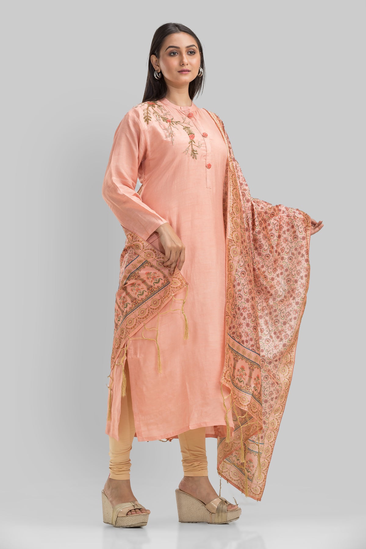 Kurta Pant Set with Dupatta