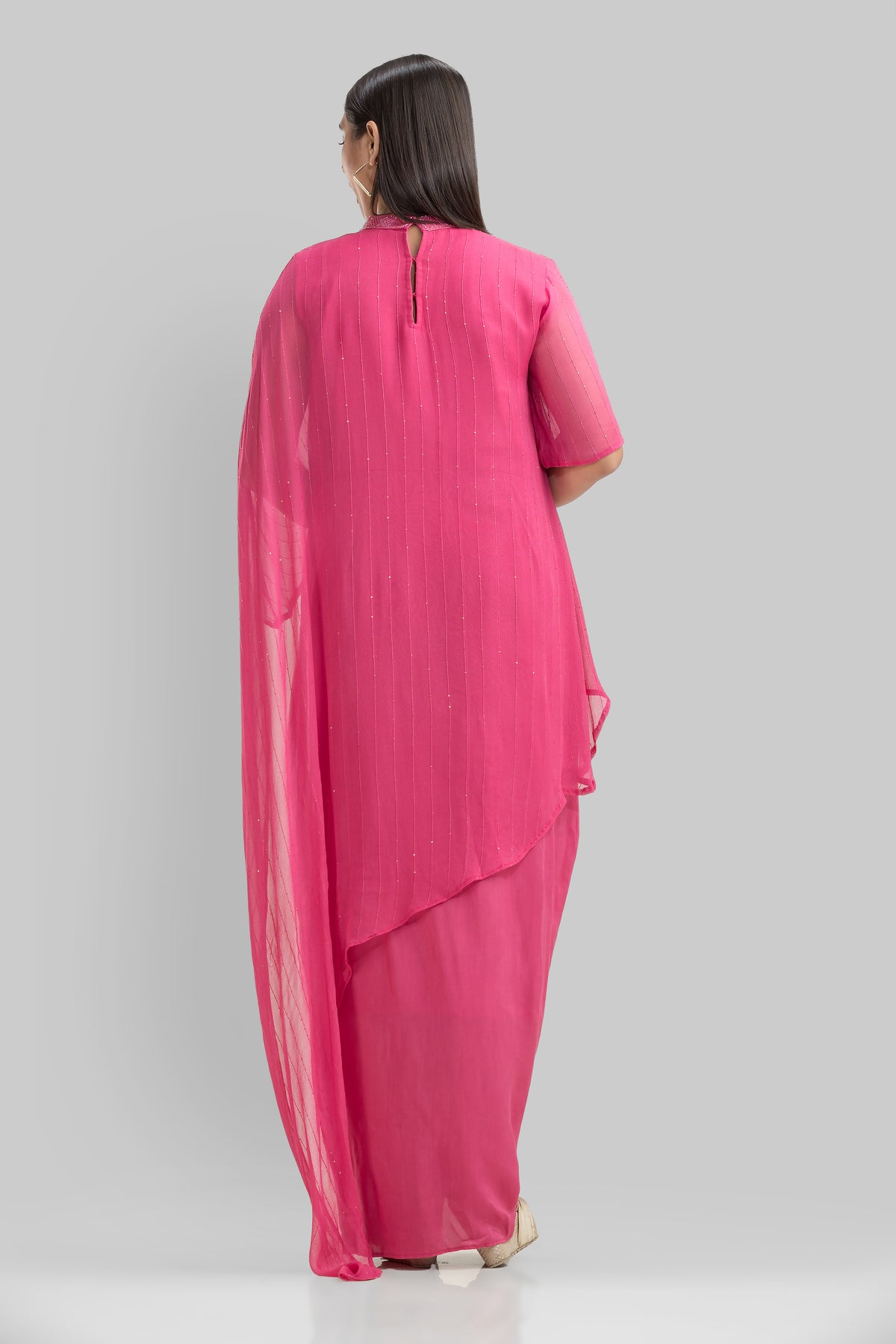 Indo-Western Dress with drape