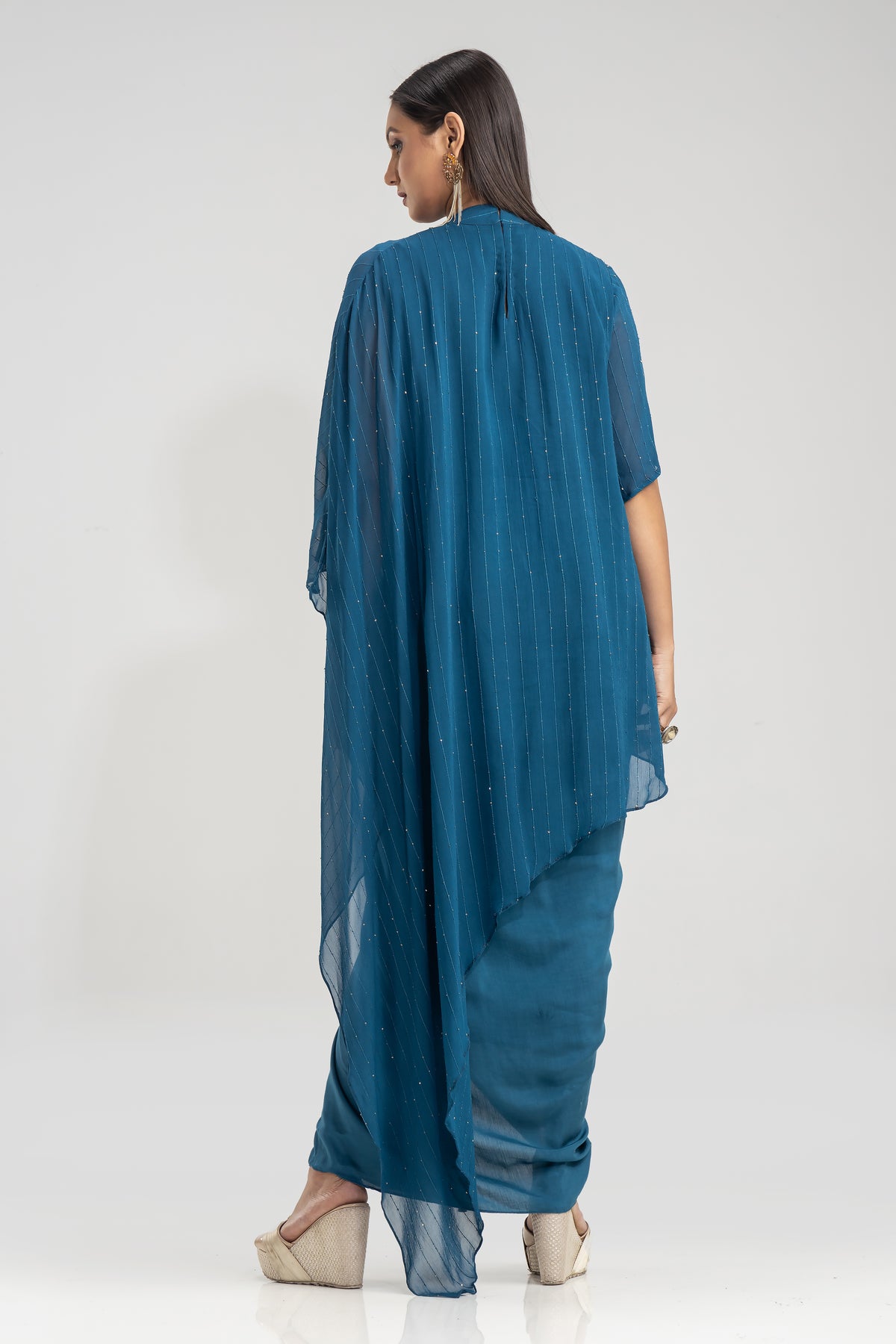 Indo-Western Dress with drape