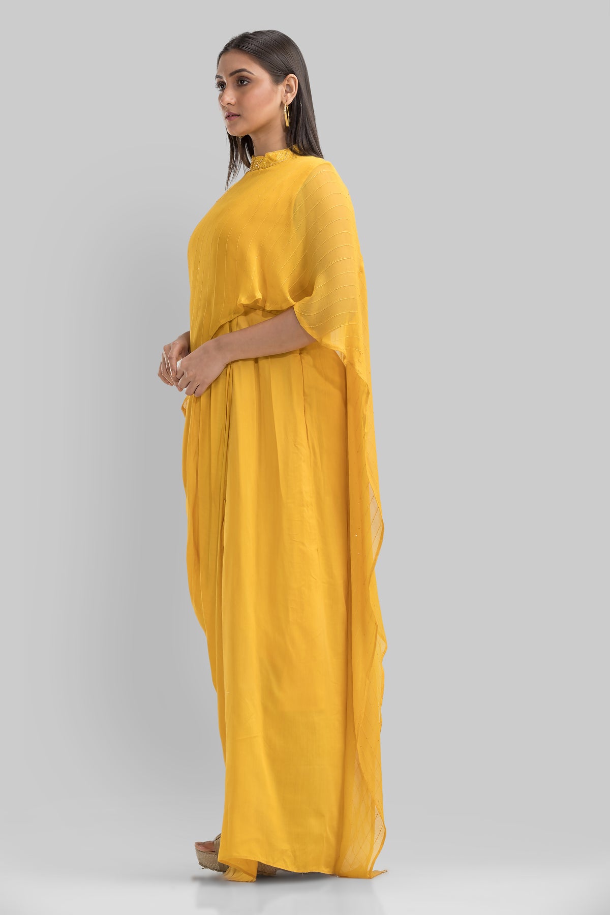 Indo-Western Dress with drape