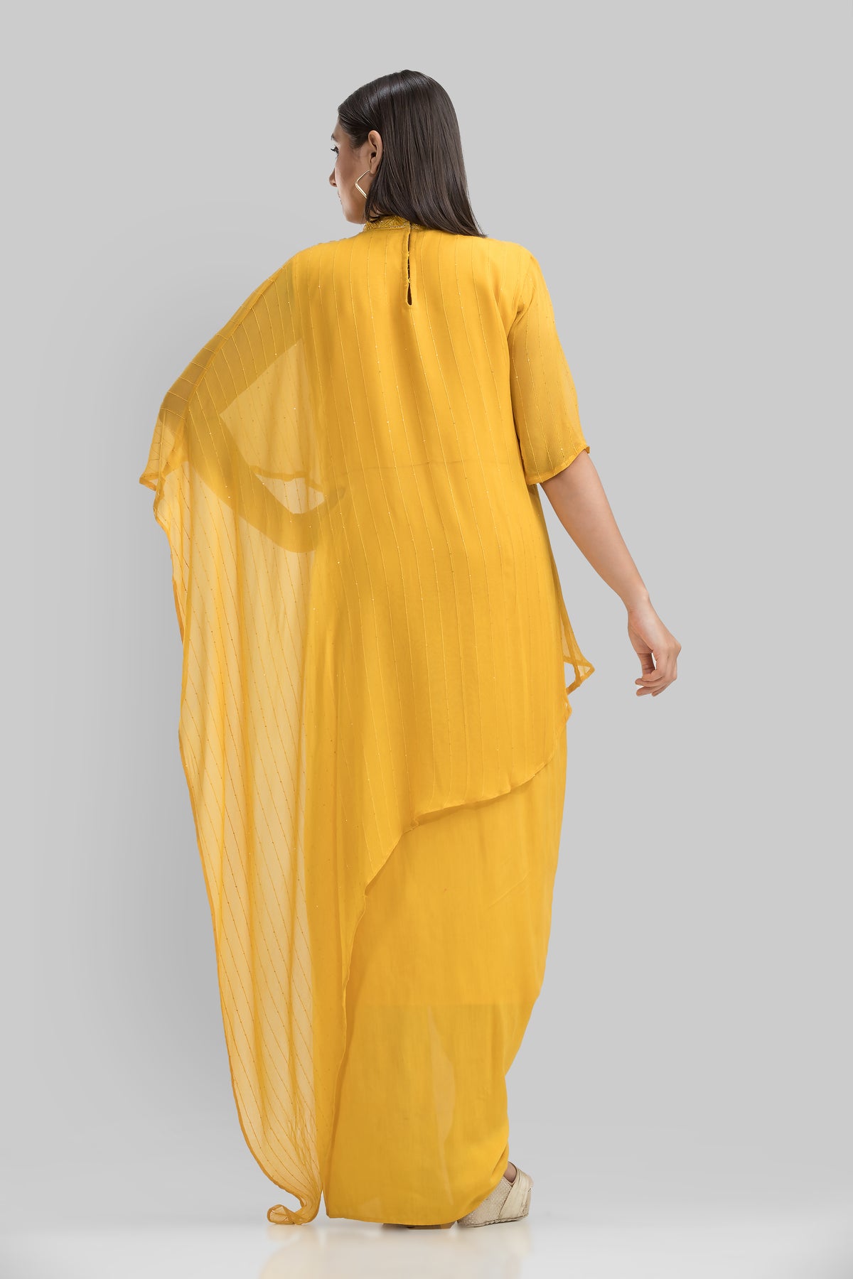 Indo-Western Dress with drape