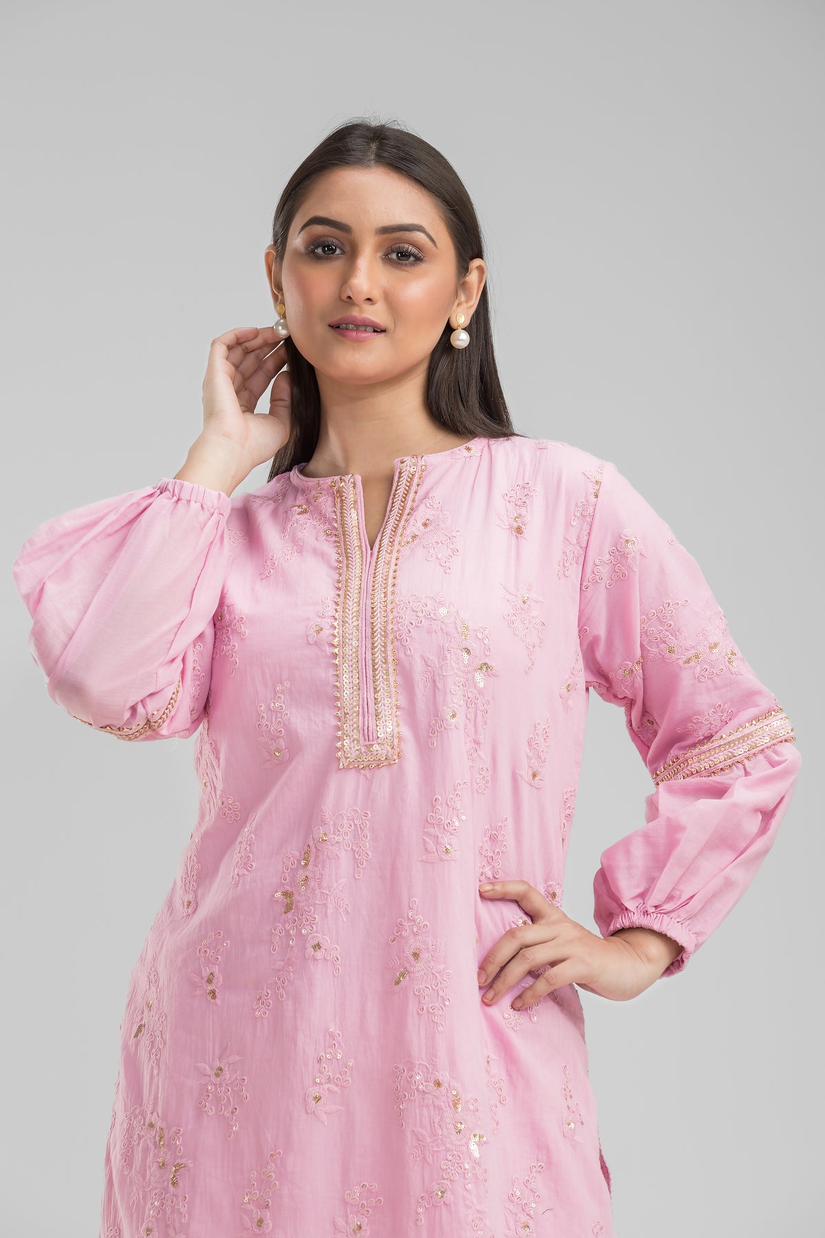 Cotton Kurta & Palazzo Set