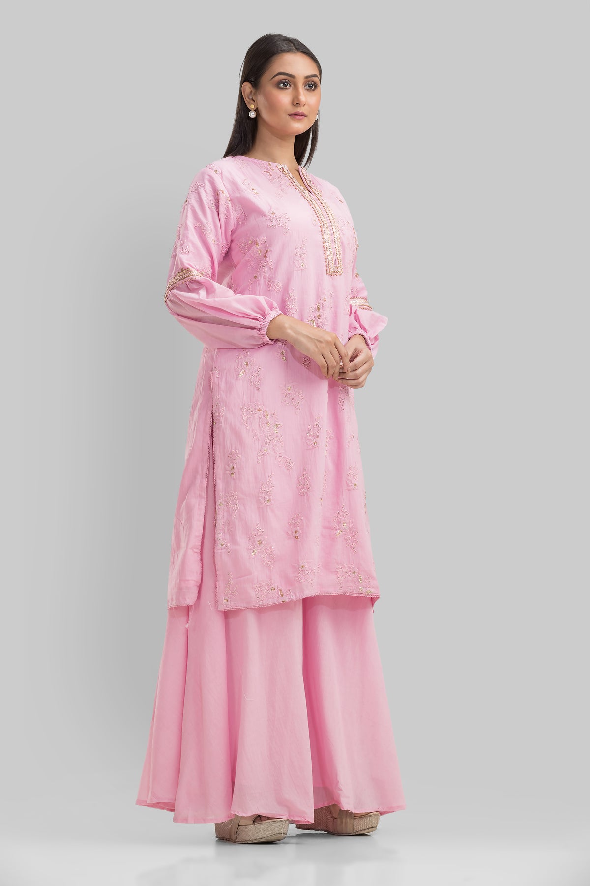 Cotton Kurta & Palazzo Set