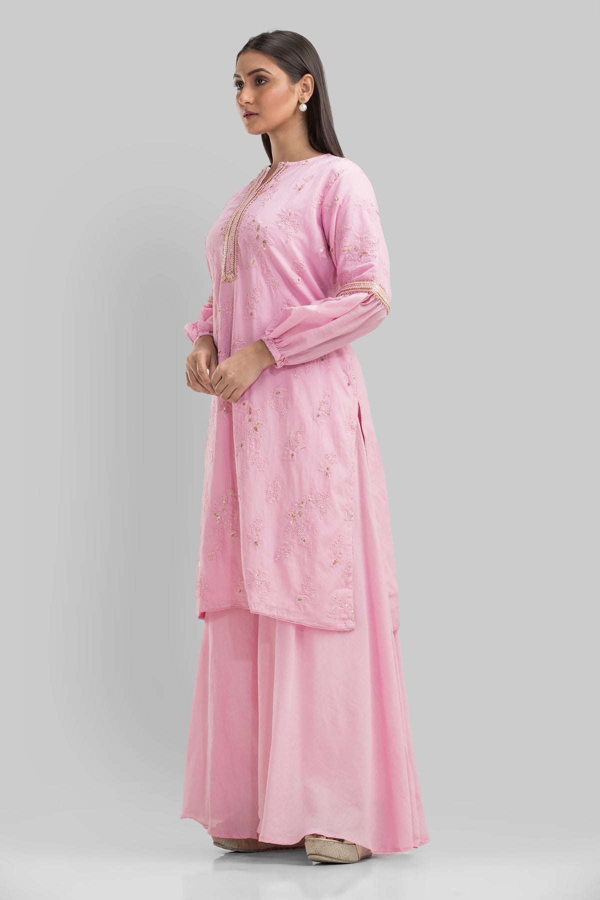 Cotton Kurta & Palazzo Set