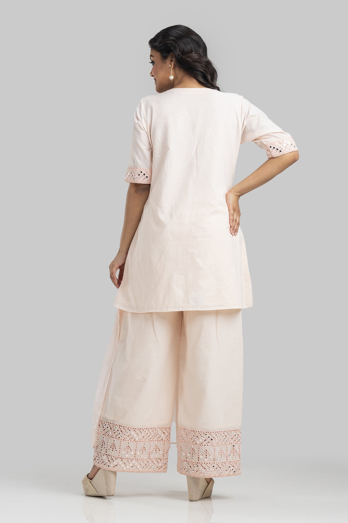 Mirror work Designer Cotton Co-ord Set