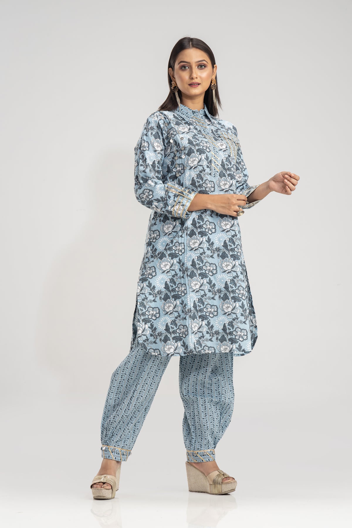 Kurta With Afghani Pant set