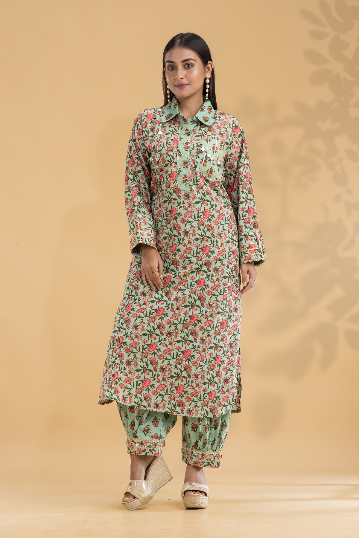 Kurta With Afghani Pant set